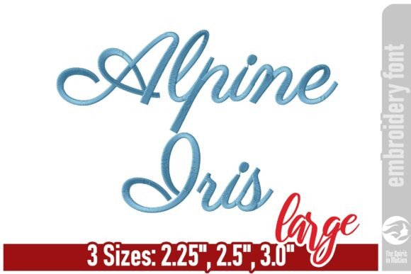 Alpine Iris Script Embroidery Font - L Review: A Designer's Perspective