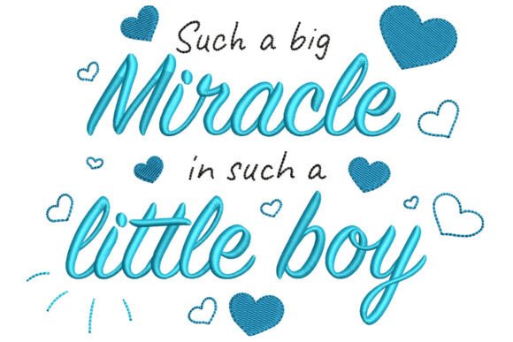 Baby Boy Quote Embroidery Design Review for Business Use