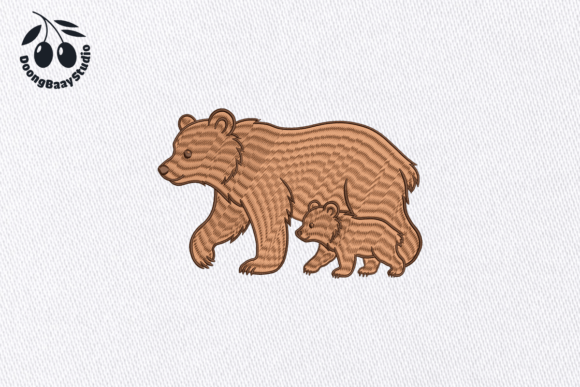 Bear Family Embroidery Design Review for Small Business Merch