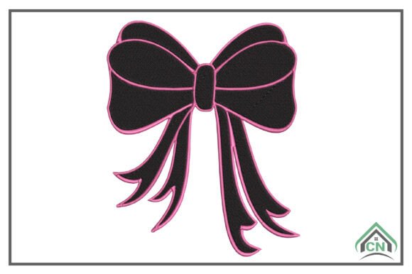 Black Pink Bow Embroidery Design Review
