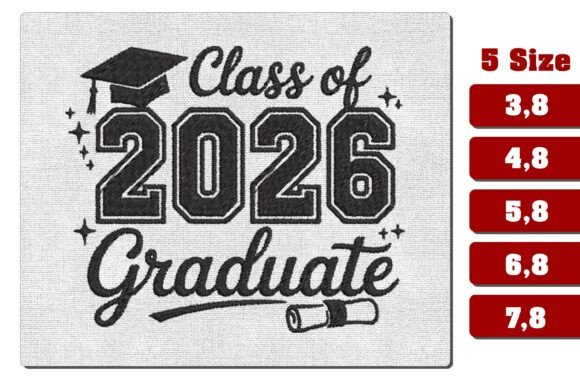 Class of 2026 Graduate Embroidery Design Review