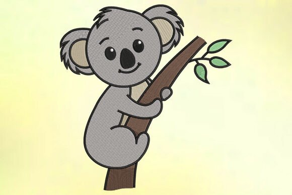Climbing Koala Embroidery Design Review for Handmade Gifts