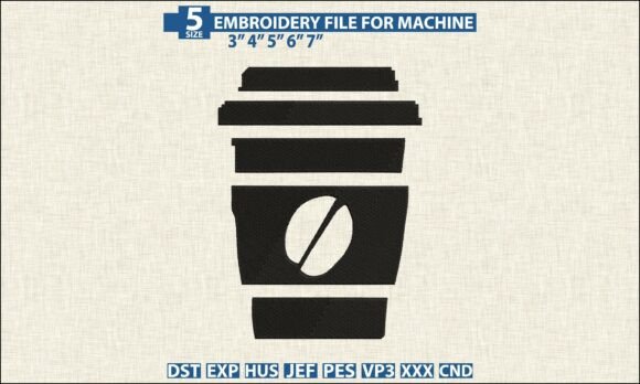 Coffee Cup Embroidery Design DST PES Review