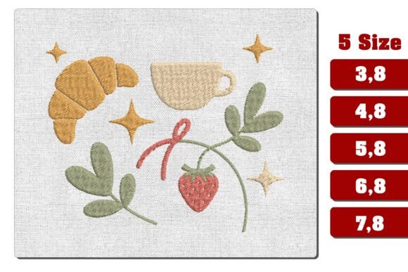 Cozy French Bakery Embroidery Design PES Review for Boutique Sweatshirts