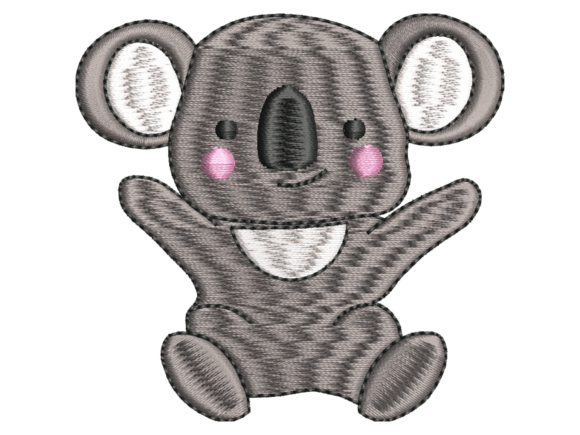 Cute Baby Koala Embroidery for Seasonal Creations