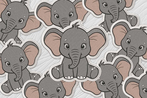 Cute Elephant Patches Embroidery Design Review for Craft Fairs