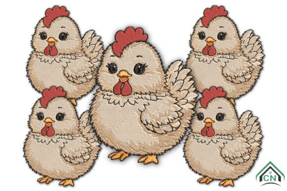 Cute Fluffy Chicken Embroidery Design Review for Apparel Projects