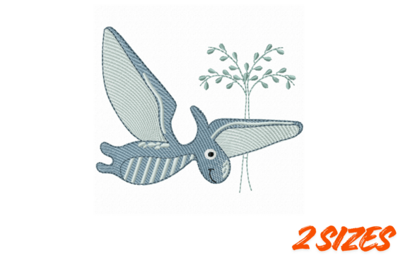 Cute Flying Dinosaur Embroidery Design Review