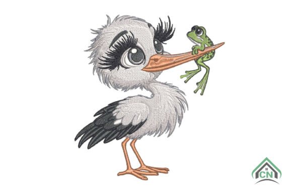 Funny Bird with Frog Embroidery Design Review