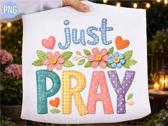 Just Pray Faux Embroidery Shirt T-shirt Review