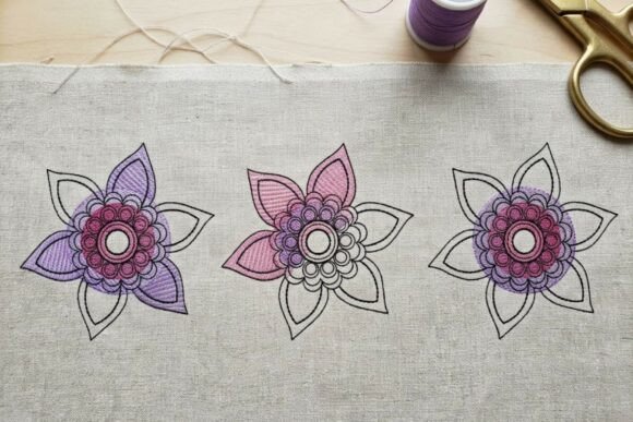 Mandala Flower Embroidery Design Set Review for Seasonal Projects