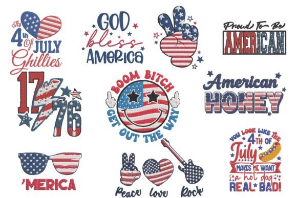 Patriotic 4th July Embroidery Bundle Review for Sellers