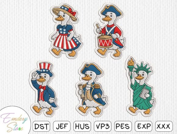 Patriotic Duck Embroidery Design Bundle Review for Real Projects