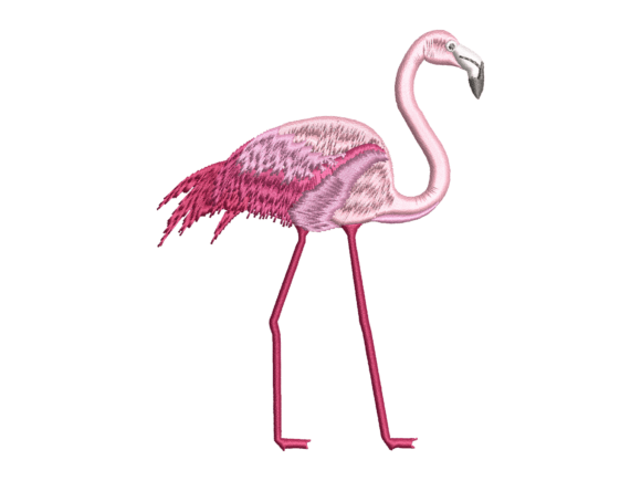 Realistic Pink Flamingo Embroidery Review for Apparel Projects
