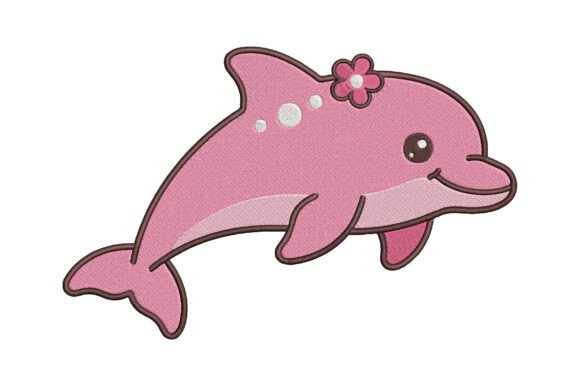 Summer Cute Dolphin Embroidery Design Review