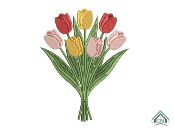 Tulip Flower Bouquet Embroidery Design Review