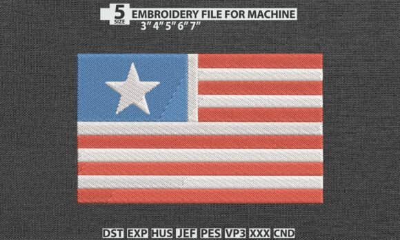 USA Flag DST PES Machine Embroidery File Review for Real Projects